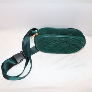 Summer & Rose Green Velvet Belt Bag